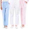 Women's White Elastic Waist Medical Scrub Pants J402