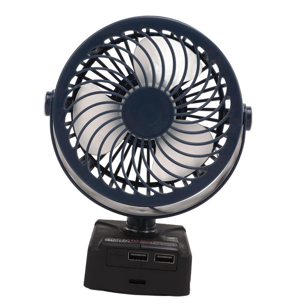 5in Cordless Fan Rechargeable Desk Fan Battery Powered Small Electric Fan with 2 USB Charging Ports