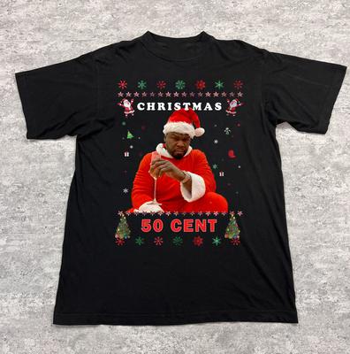 Gift 50 Cent Merry Christmas Unisex T-Shirt All Size S To 5XL UU523 Unisex T-Shirt