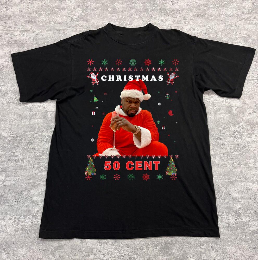 gift 50 Cent Merry Christmas Unisex T-Shirt All Size S To 5XL UU523 Unisex T-Shirt XL