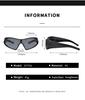 New Alien Uv Resistant Sunglasses Punk Goggles Futuristic Y2k Large Frame Integrated Sunglasses