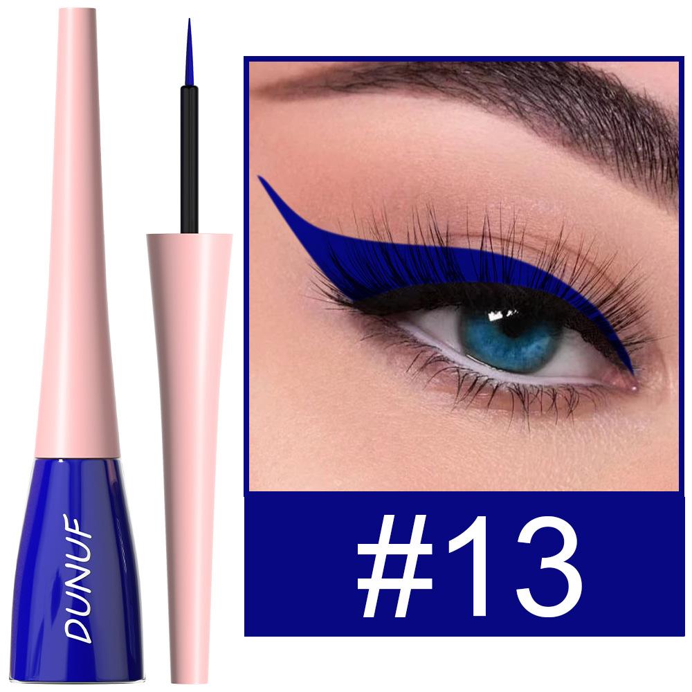 18 colori eyeliner liquido ad asciugatura rapida impermeabile eyeliner a lunga tenuta ombretto sistema di colori misti eyeliner penne per trucco occhi glamour