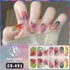 New Series of Waterproof Nail Stickers Made From Soak-free Gel Polish, Full Coverage, Solid Colour, with Iridescent Effect, Nail Paper, Nail Patch