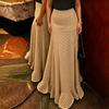 Women's High Waist Polka Dot Bodycon Maxi Skirt Flattering Elegant Daily Wear