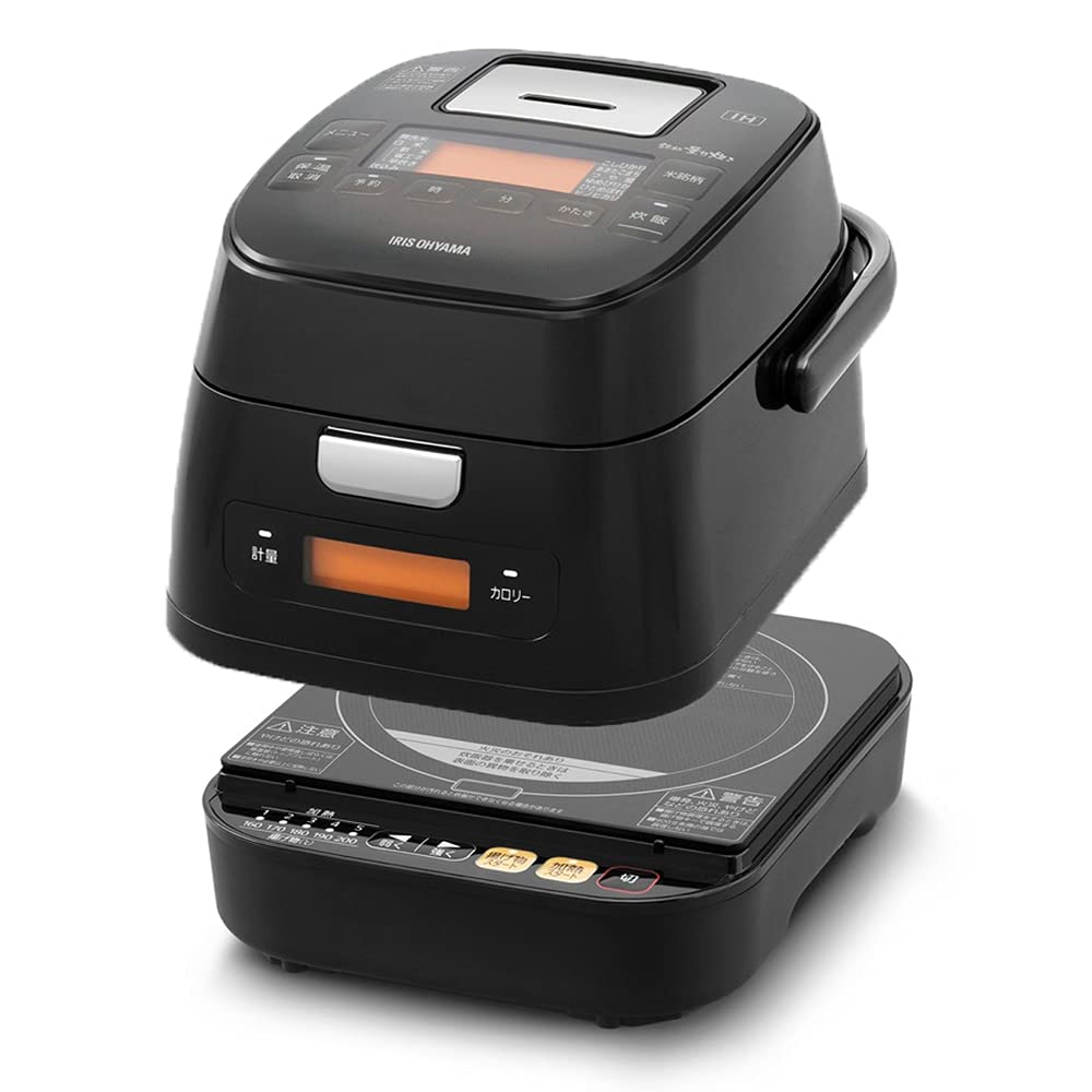 

Iris Ohyama Separate Measuring IH Jar Rice Cooker 3 Cups Black RC-IM30-B