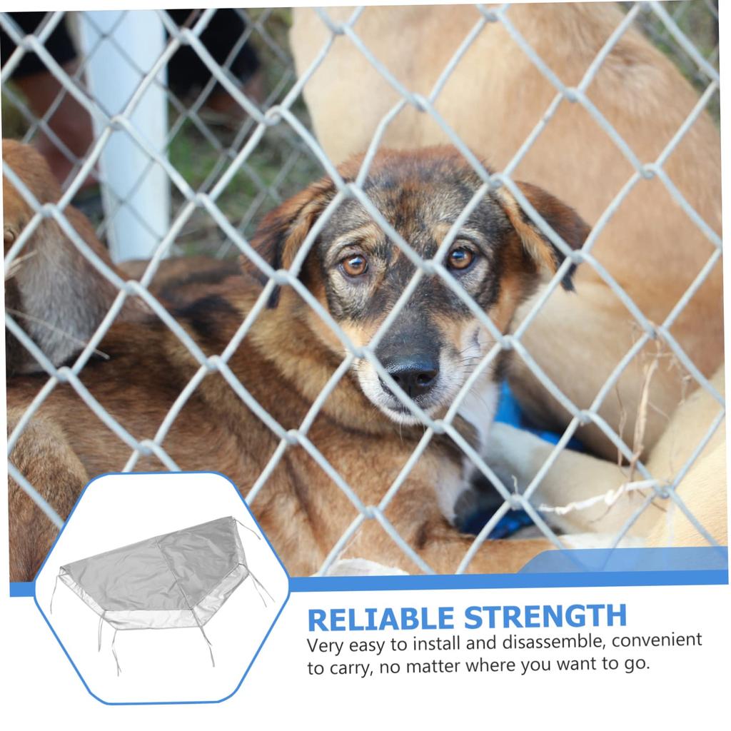 Waterproof Dog Cage Cover, Cold-Resistant, Sun- and Wind-Proof, for Outdoor Use, 174 X 174cm, Folds for Easy Storage