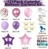 Purple Balloon Birthday Gold Butterfly Wreath Decoration Lady Girl Baby Party Birthday Party Wedding
