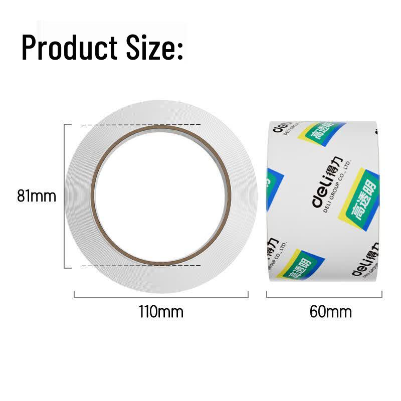 Deli Transparent BOPP Packing Tape