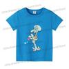 SpongeBobs Cartoon Tshirt for Children Cotton Soft Tee Boys Girls Tops Colorful Clothing Anime Printed Clothes Birthday Gift