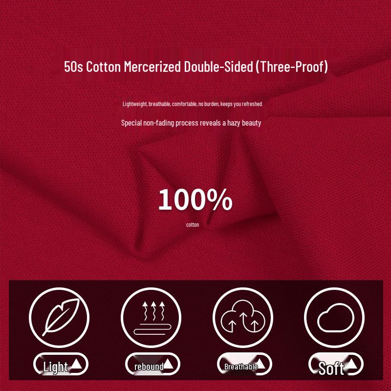 50s Cotton Lyocell Dual-Sided Antibacterial Cool Touch Wrinkle-Resistant T-shirt Fabric