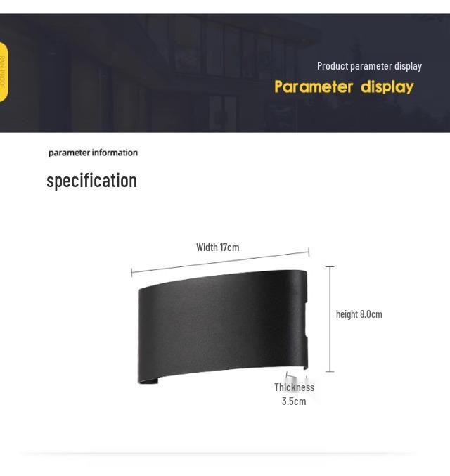 Ultra-Thin LED Waterproof Wall Light: Balcony, Hallway, Staircase, Corridor Spotlight with Colorful Single-Head Design for Bedside or KTV.