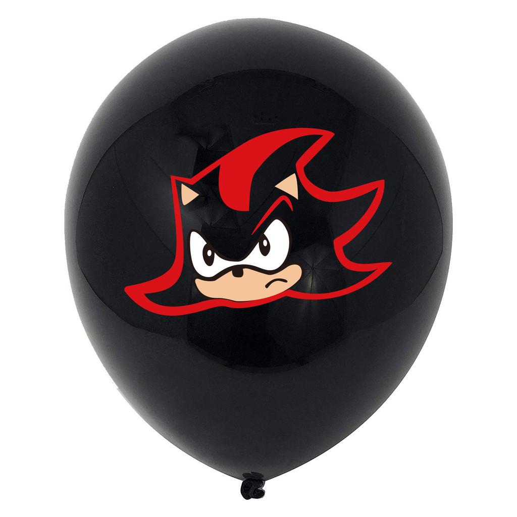 Birthday Party Sonic Cartoon Decorations Banners Cake Topper Set Balloon
