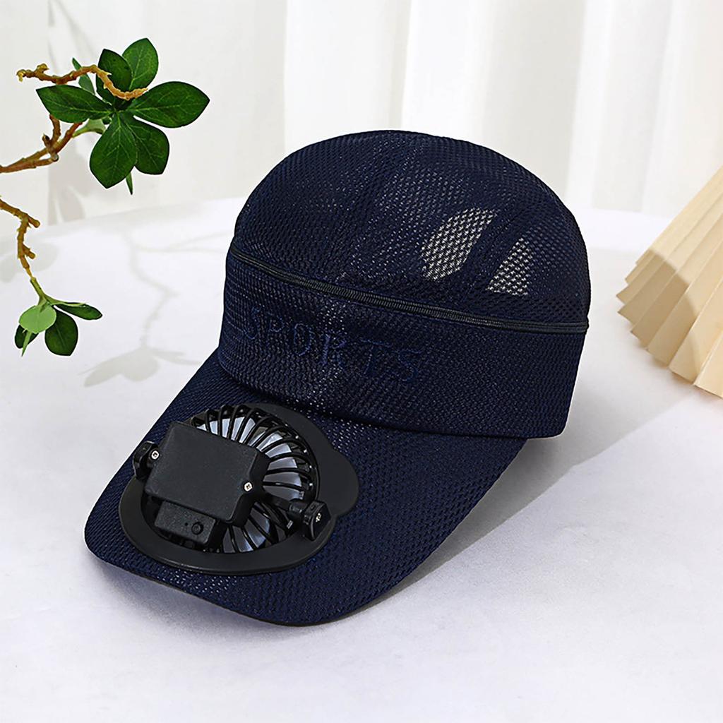 Summer Rechargeable Fan Hat With Strong Wind And Adjustable Sun For Adults With Sunshade And Empty Top Cap For Leisure Travel