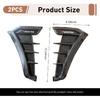 2 PCS Car Fender Side Vents, Shark Gill Simulation Sporty Air Intake Decoration, TPU Anti-scratch Protective Trim, Self-adhesive Exterior Accessory