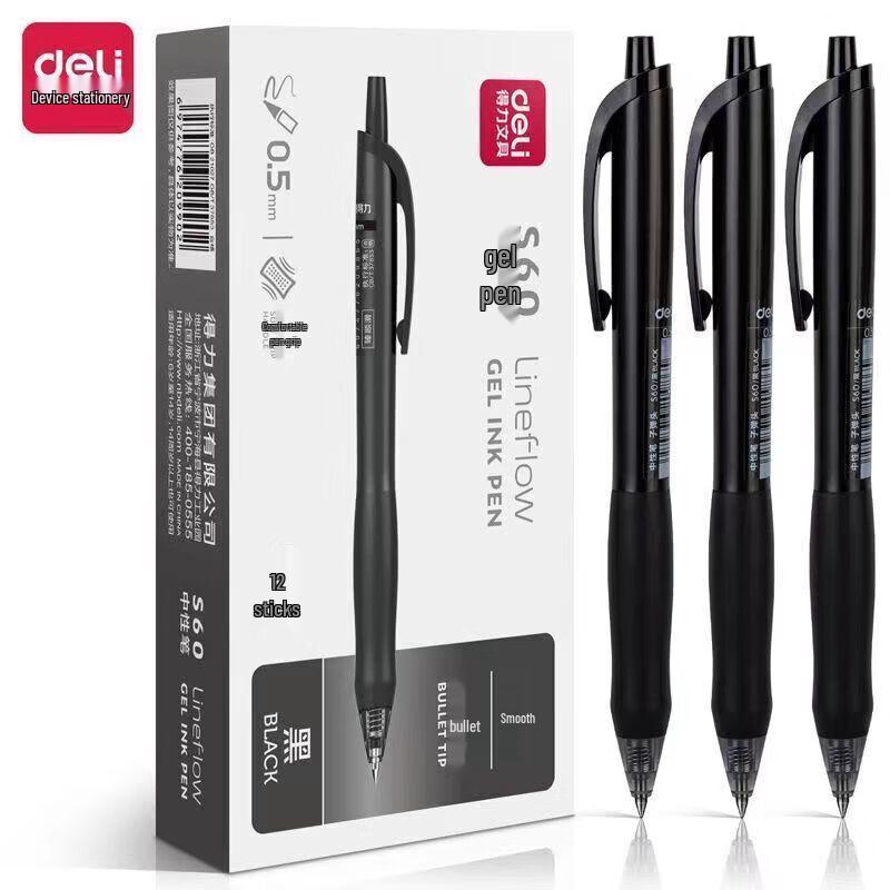 Deli S60 0.5mm Ret retractable Gel Pen