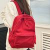 Large Capacity Corduroy Backpack Lightweight Students Daypack Students School Bag  Travel