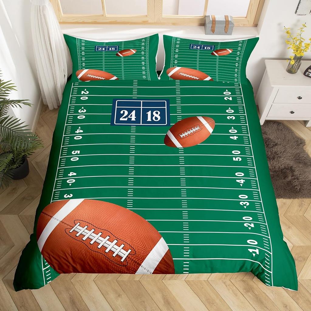 Green Theme Duvet Covers For Kids Adults Queen King Size Single Bed Double Bed With 1 Quilt Cover 2 Pillowcases Lightweight Down