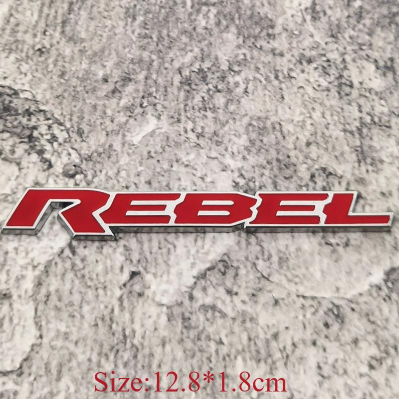 Adesivi per Auto in Metallo 3D di Alta Qualità Lettere Personalizzate REBEL Copri Graffi Accessori Decorativi per Auto