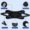 Sports Knee Pad Pre-Shaped Arc Sleeve with Silicone Knee Injury Prevention Anti-Slip Strip Adjustable Compression Neoprene