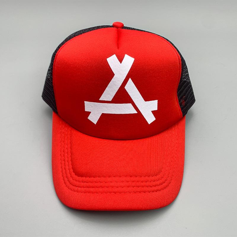 Breathable Cartoon Letter Fashion Men'S And Women'S Baseball Cap Cotton Hip Hop Skateboard Hollow Casual Sun Hat