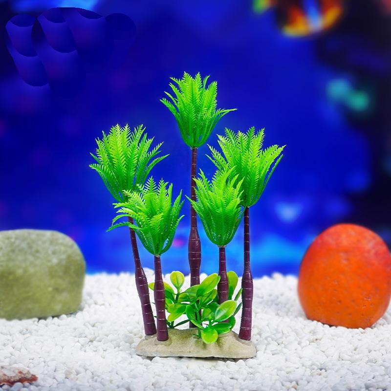 5PCS Simulated Coconut Tree Rainforest Train Railroad Decor Dollhouse Simulation Coconut Palm Tree Model Building Landscape