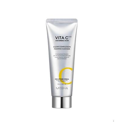 Vita C Plus Clear Complexion Foaming Cleanser 120ml | Vitamin C Face Wash for Bright & Smooth Skin