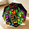 Fnaf Circus 8 Ribs 3Fold Black Glue Uv Protection Umbrella Sun Protection Rainproof Compact Folding Umbrella For Travel Daily Use C924418
