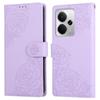 Phone For Realme 14 5G/Neo7x 5G/P3 5G/14T 5G ,Case Rose Flower PU Leather Wallet Cover with 3 Card Slots/Wrist Strap
