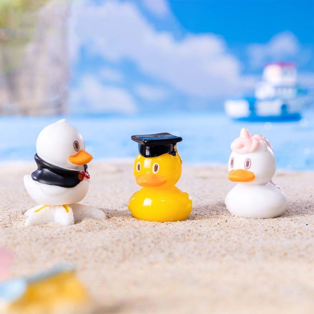 Cute Mini Duck Figurines Resin Crafts Micro Landscape Decoration  Home Desktop Decor