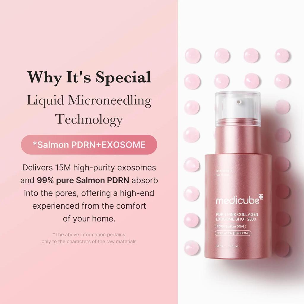 Medicube PDRN Exosome Shot Serum | Liquid Skin Booster | Exosome, Salmon DNA PDRN, Spicules