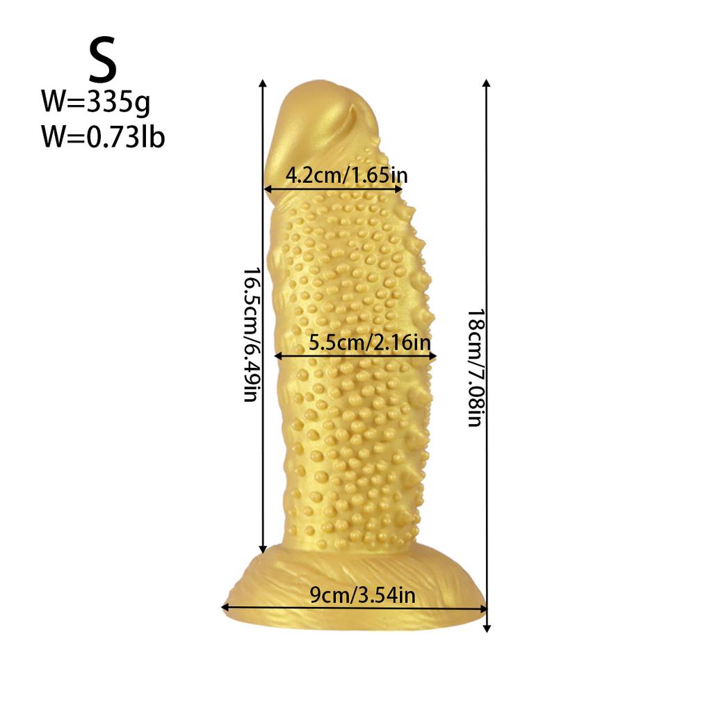 Dildo Réaliste en Silicone Dents de Loup - Pénis Artificiel Texturé Doux pour Femmes, Stimulation du Point G Jouet Sexuel Adulte pour Couples