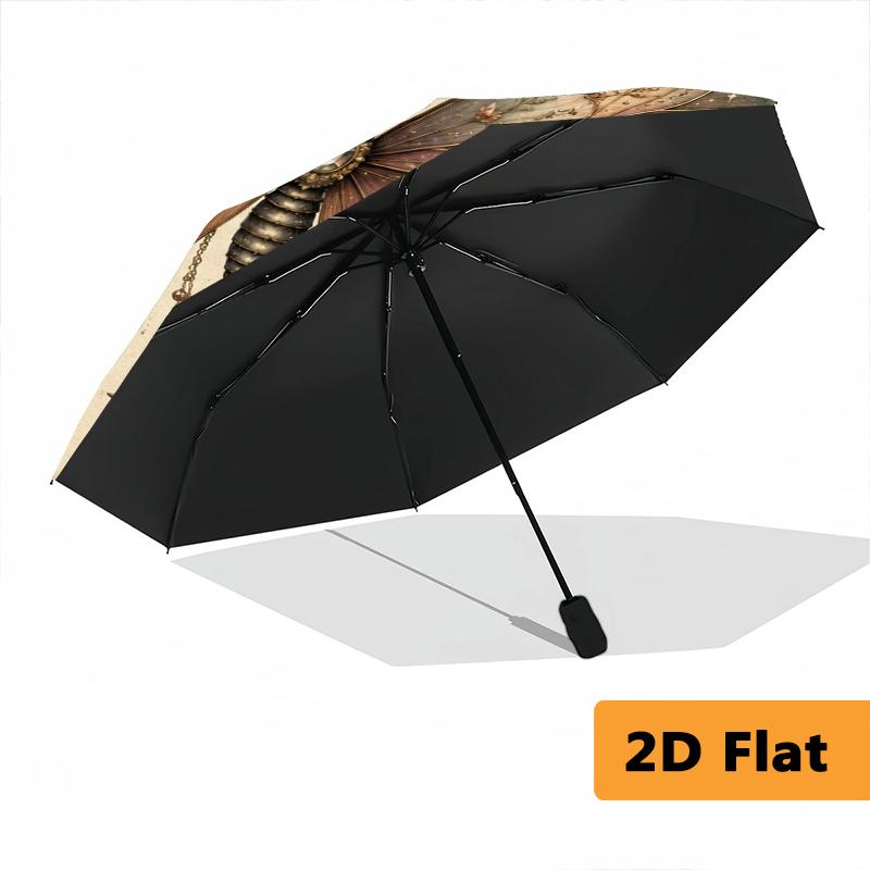 Butterfly Garden Folding Umbrella Durable Travel Gift Three Folds Travel
