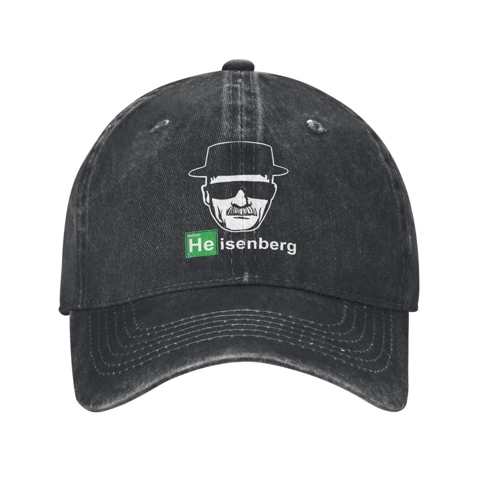 Heisenberg Baseball Cap Sun Breaking Bad Tennis Skate Sunscreen Washed Hip Hop Hats Female Male Classic Custom DIY Baseball Caps