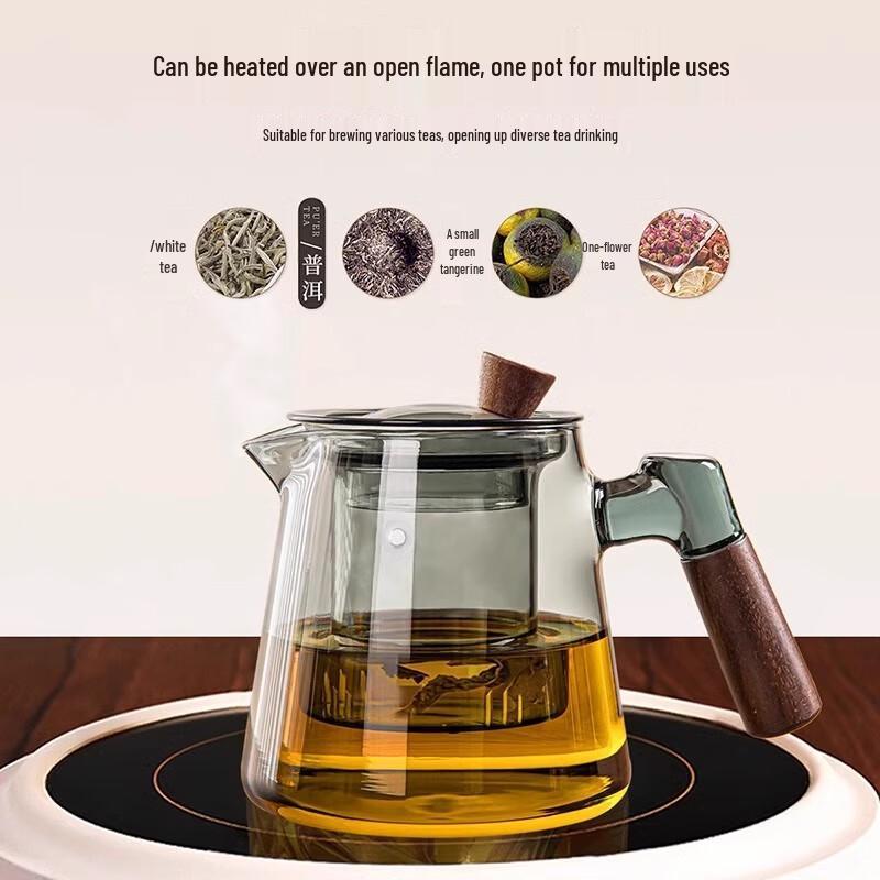 Zuo Zhi Xun Heat-Resistant Glass Teapot with Infuser