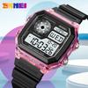 Creative Transparent Case Electronic Watch, Jelly Dial Multi-function Digital Sports Watch