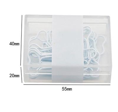 20pcs  Office Storage, Gift, Metal, Bone Paper Clip, Cute Paper Clip, Creative Clip, Invisible Export