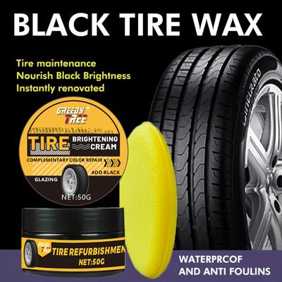 Car Tire Gloss Wax - UV Resistant and Safely Used On Rubber/plastics - Restores Tire Gloss