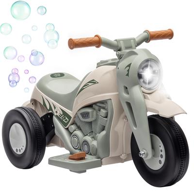 Kids' Electric Motorcycle, 6V Children's Motorcycle with Music, Bubbles, 2.5-3 Km/h, for Children 2-5 Years