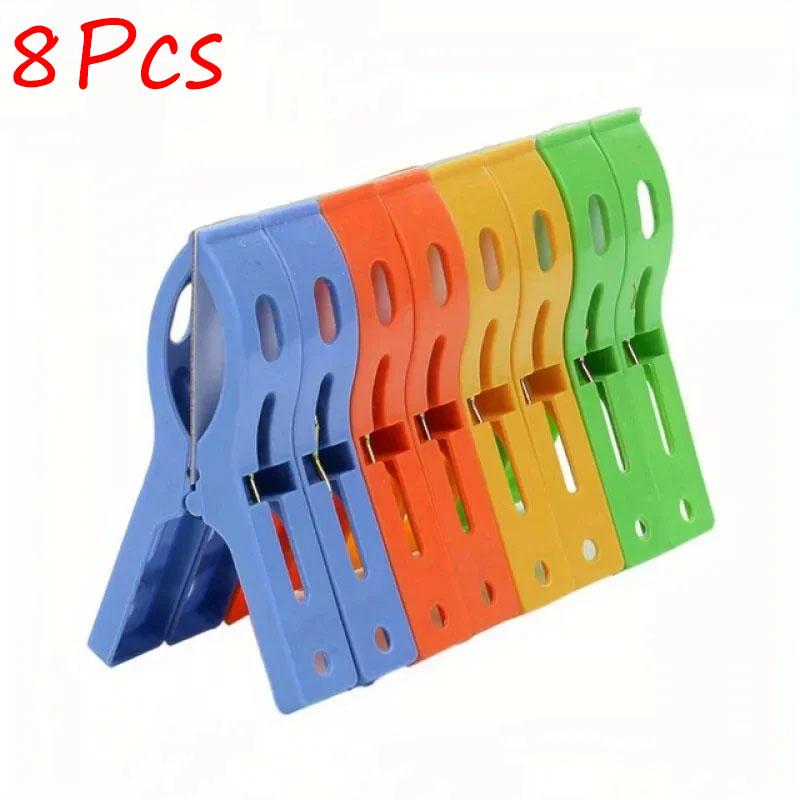 8/16/32Pcs Clips Clothespins Organizing Clothing Pins Windproof Plastic Clips Towel Hanging Laundry Drying Clips Tool