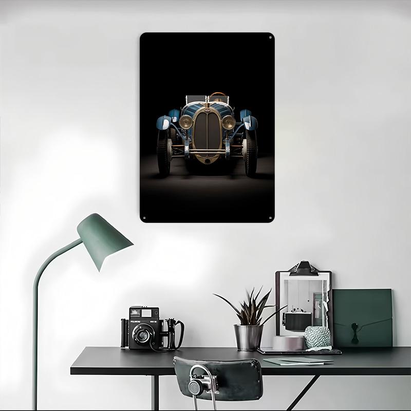Sports Car Tinplate Poster Customized Wall Art Vintage Metal Signs Retro Tin Plaque for Office Decor Decoration Room House Home