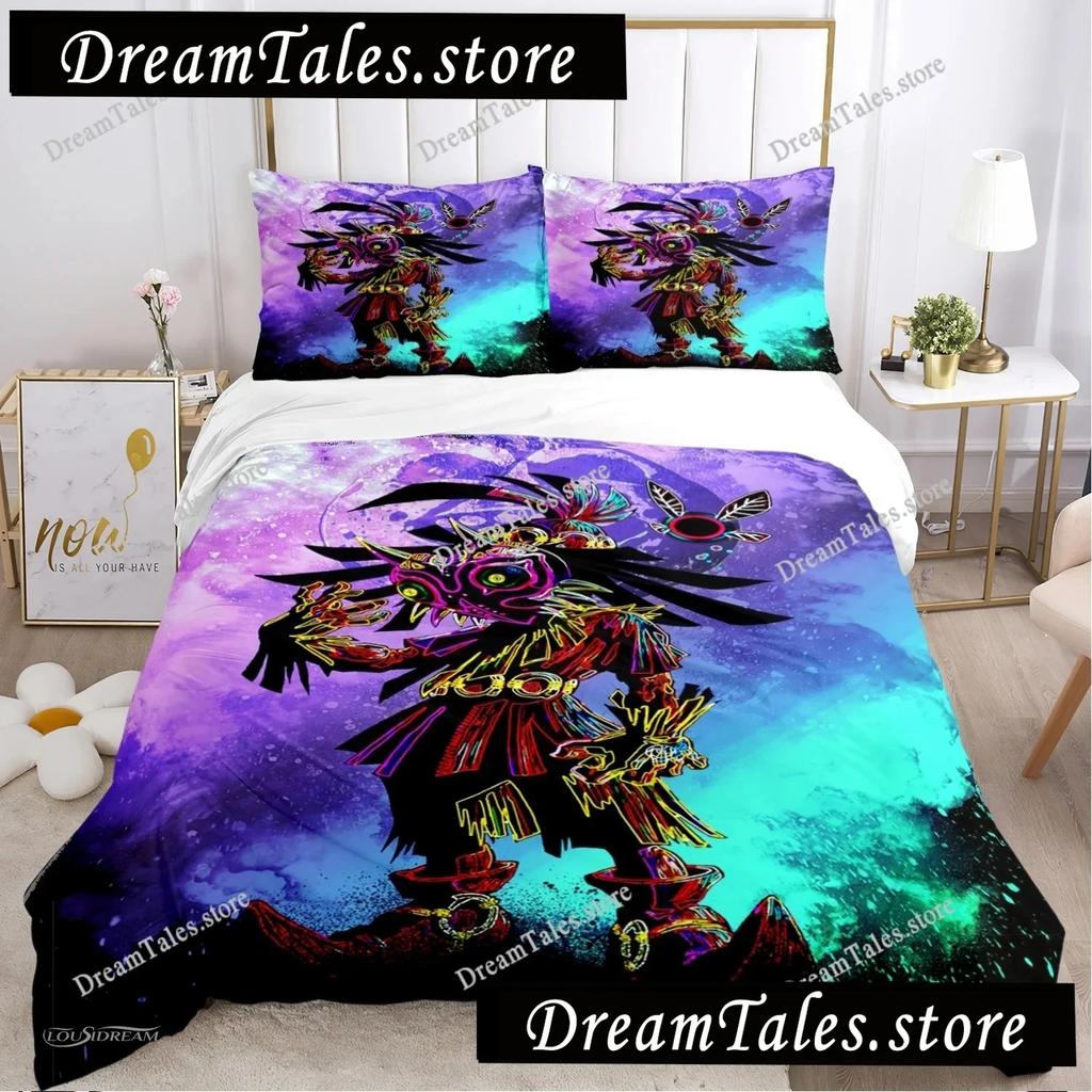Cartoon Dark Magician Duvet Cover Comforter Fear Bedding Set Soft Quilt Cover And Pillowcases For Teens SingleDoubleQueenKing029
