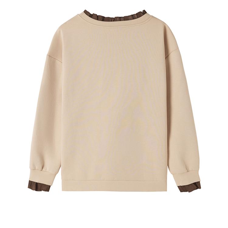 DIMANAF 2025 New Plus Size Women Hoodies Full Sleeve Loose Casual Design Basic Tops T-Shirt New Pullover