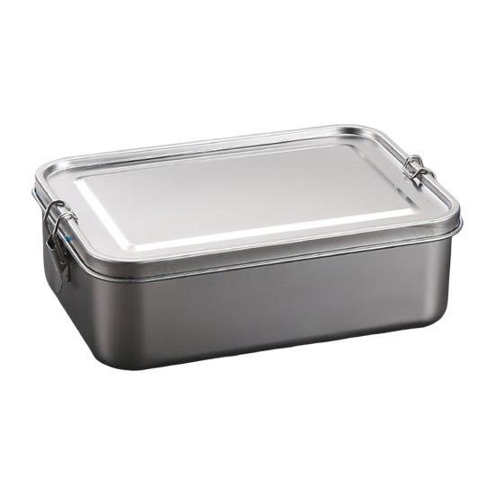 Matboks i rustfritt stål, stablebar bentoboks for suppe, salat, rester. Bærbar, gjenbrukbar matbeholder for hjem, jobb, reise, utendørs.