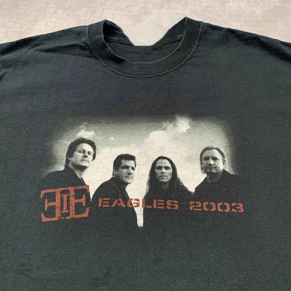 винтажная футболка 2003 года The Eagles Farewell Tour Черная Рок-группа Хенли Унисекс S