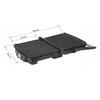 Gril, Contact Grill, Réglable En Hauteur, Ouverture 180°, Plaques Antiadhésives MPM MGR-09M 2000W Noir/Argent 00149