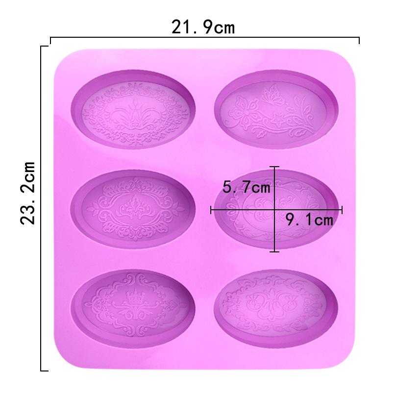 Handmade Soap Mold,Patterned Silicone Mold, Aromatherapy Plaster Mold,Cold Process Soap Mold,High-Temperature Resistant Food-Grade Silicone Cake Mold