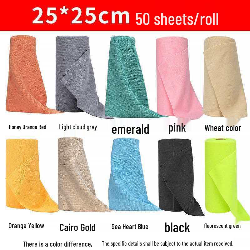 Multi-use Kitchen Disposable Hand-Tear Wiping Cloths (Dry/Wet) - Thickened, Magic Seamless Towels