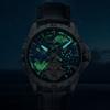 AILANG Neue Sternennachtlicht automatische mechanische Uhr Herrenuhr Blue Planet Watch