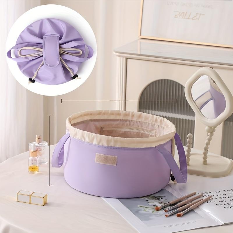 1pc Luxury Cosmetic Bag-Large Capacity,Portable Travel Organizer with Golden-Tone Zippers,Durable Fabric for Toiletries&Essentials,Cosmetic Travel Bag