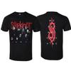Slipknot - WANYK Logo Vzorový Design Kovová Kapela Tričko - Ležérní Trendy Styl Bavlněné Tričko pro Muže a Ženy